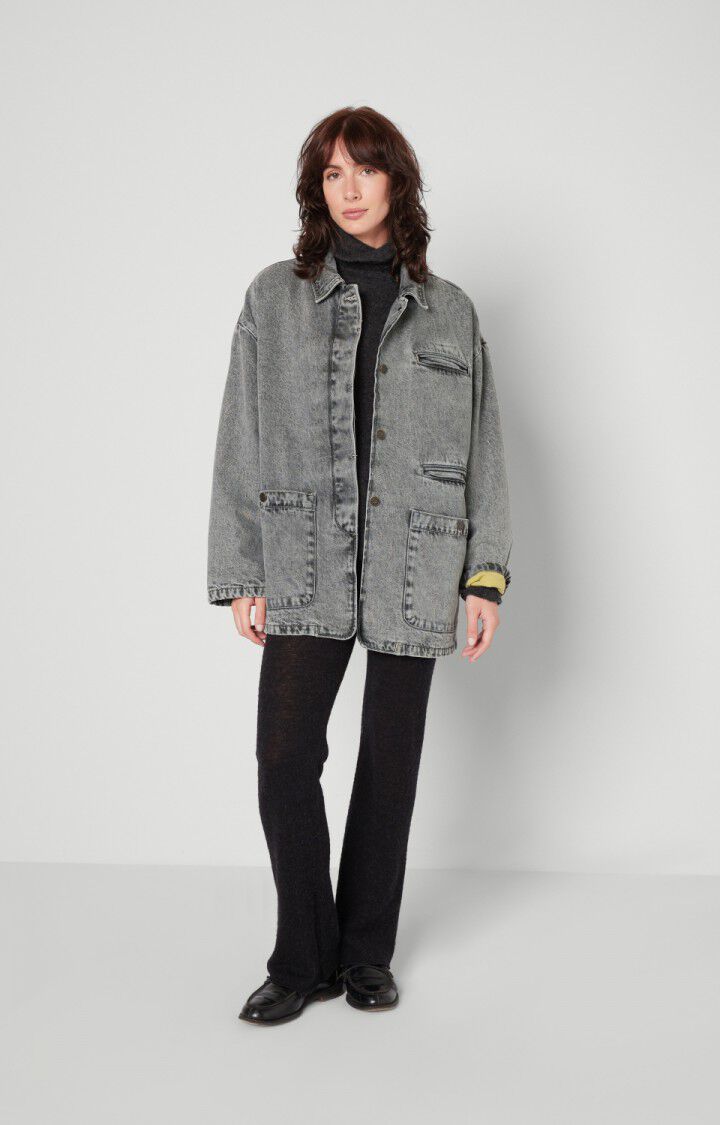 American Vintage Veste Femme Yopday - GRIS POIVRE ET SEL Gris - H22