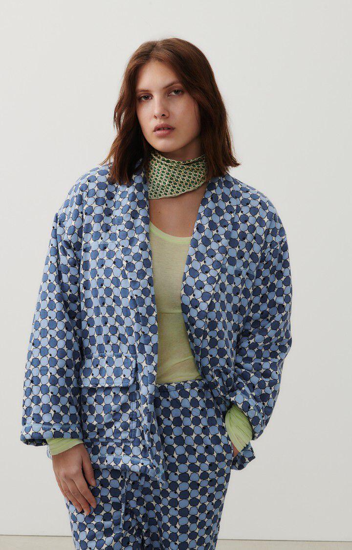 american vintage Veste femme Yuzy - SACHA 49 Manches longues Bleu - H23