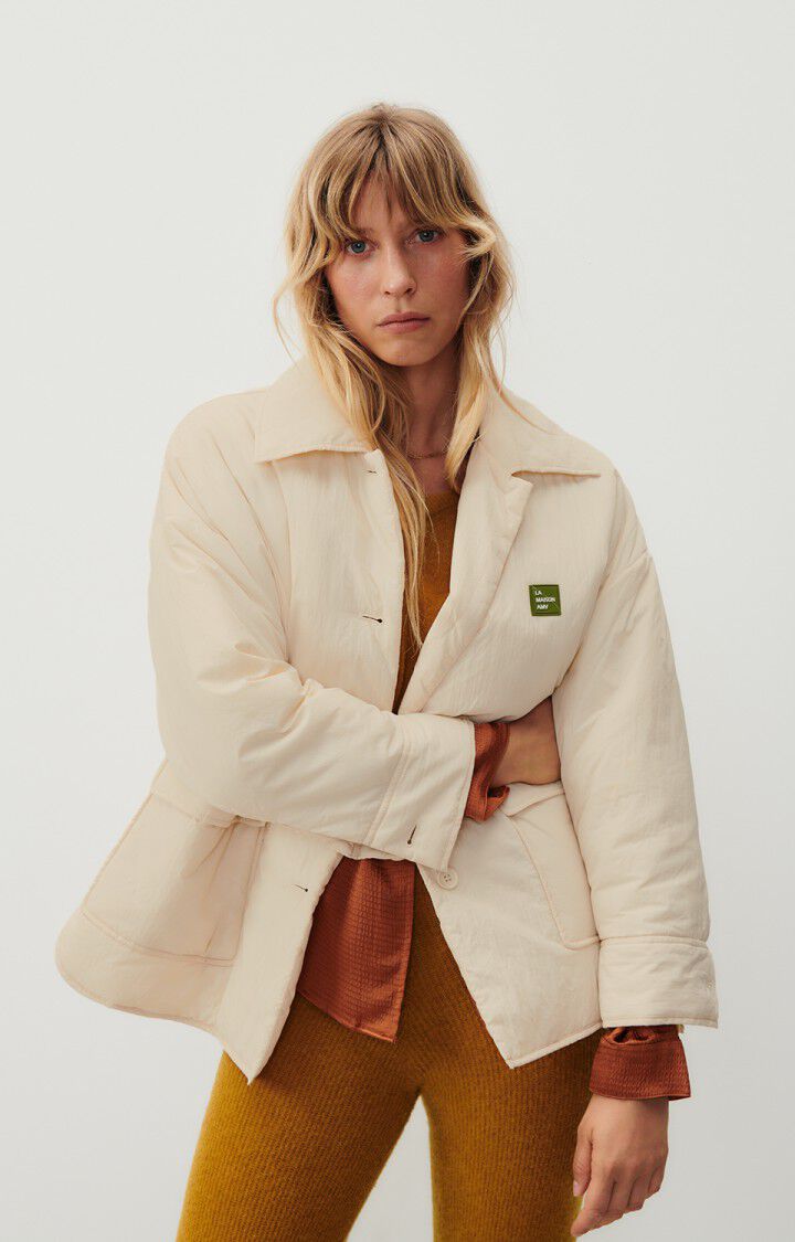 american vintage Veste femme Zotcity - ECRU 49 Manches longues Beige - E24