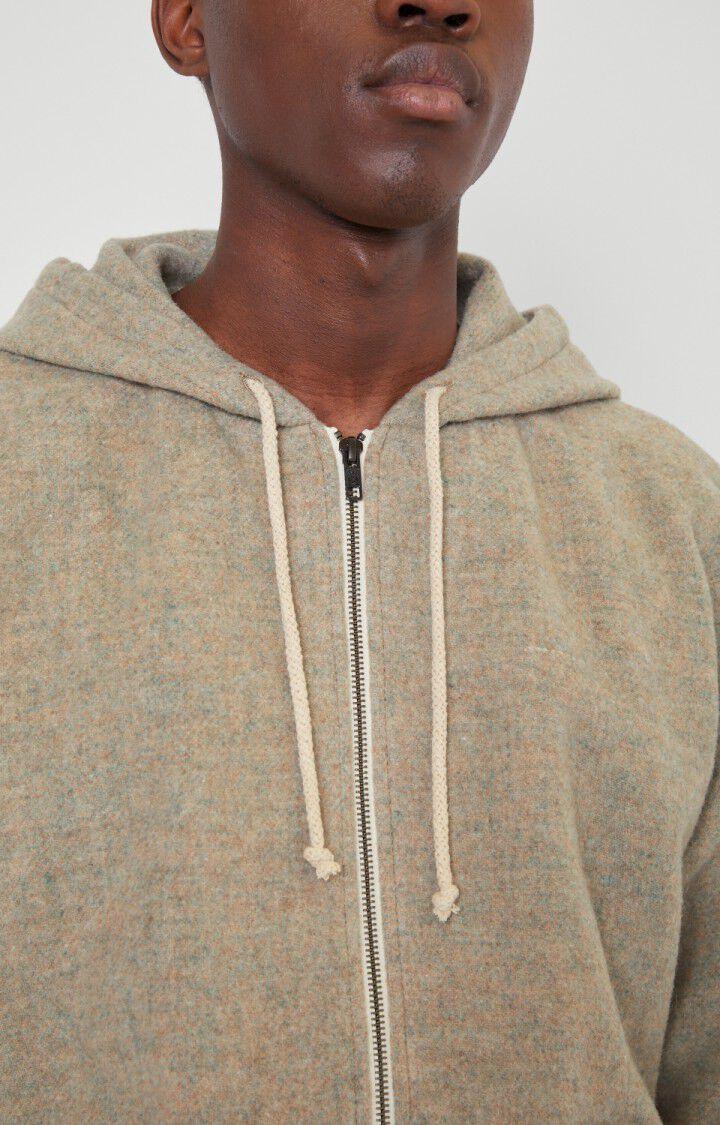 American Vintage Veste Homme Abelville - BICHE CHINE Manches Longues Beige - H21