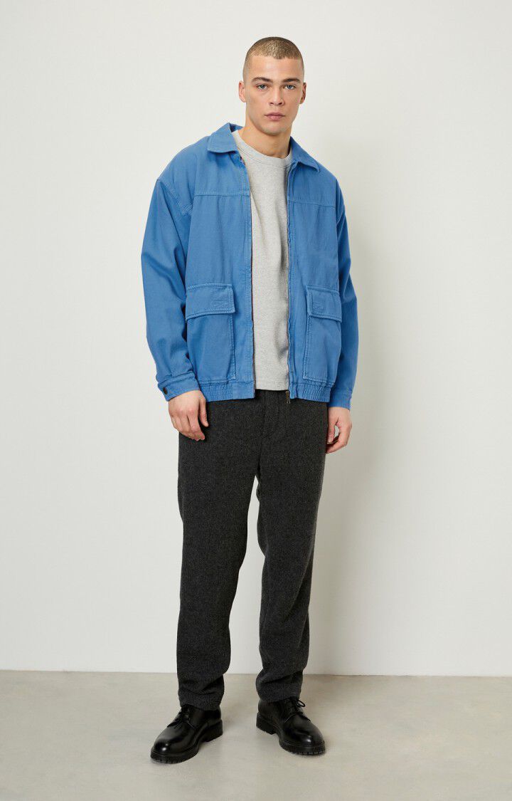 American Vintage Veste Homme Datcity - BLEUET VINTAGE Manches Longues Bleu - E22