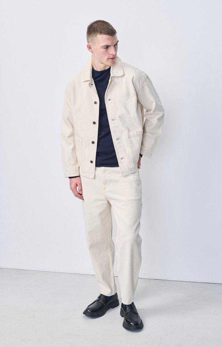 American Vintage Veste Homme Datcity - ECRU 58 Manches Longues Beige - H24