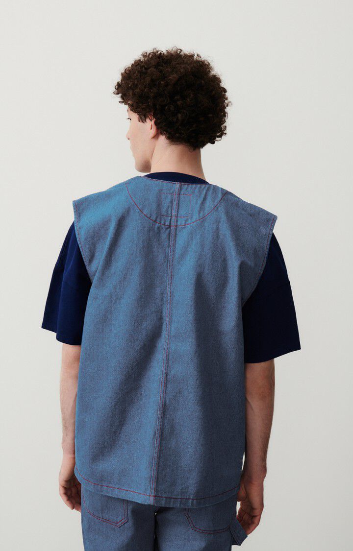 American Vintage Veste Homme Faow - BLUE 0 Sans Manches Bleu - E24