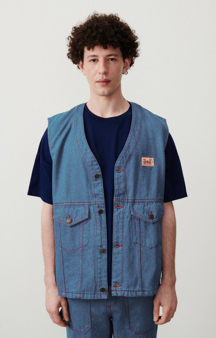 American Vintage Veste Homme Faow - BLUE 0 Sans Manches Bleu - E24