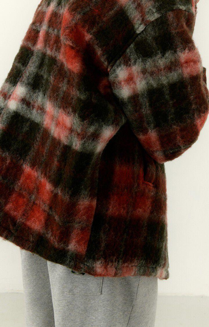 American Vintage Veste Homme Geomark - KAKI TARTAN Manches Longues Rouge - H22