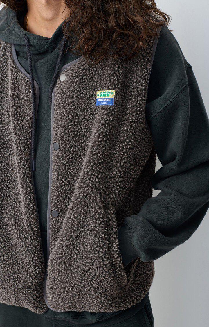 American Vintage Veste Homme Hoktown - ANTHRACITE CHINE 0 Sans Manches Gris - E25