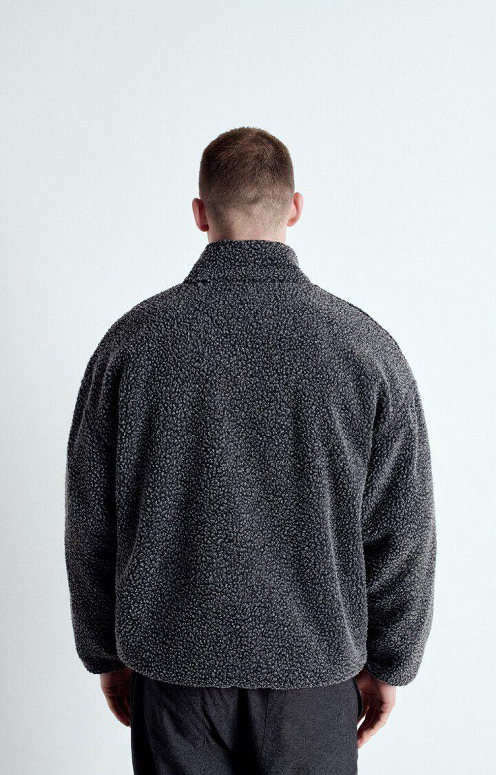 American Vintage Veste Homme Hoktown - ANTHRACITE CHINE 57 Manches Longues Gris - E25