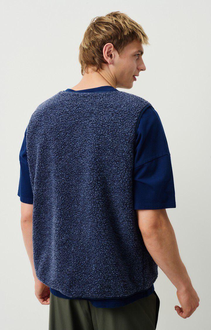 American Vintage Veste Homme Hoktown - ASTRE CHINE 0 Sans Manches Bleu - E25