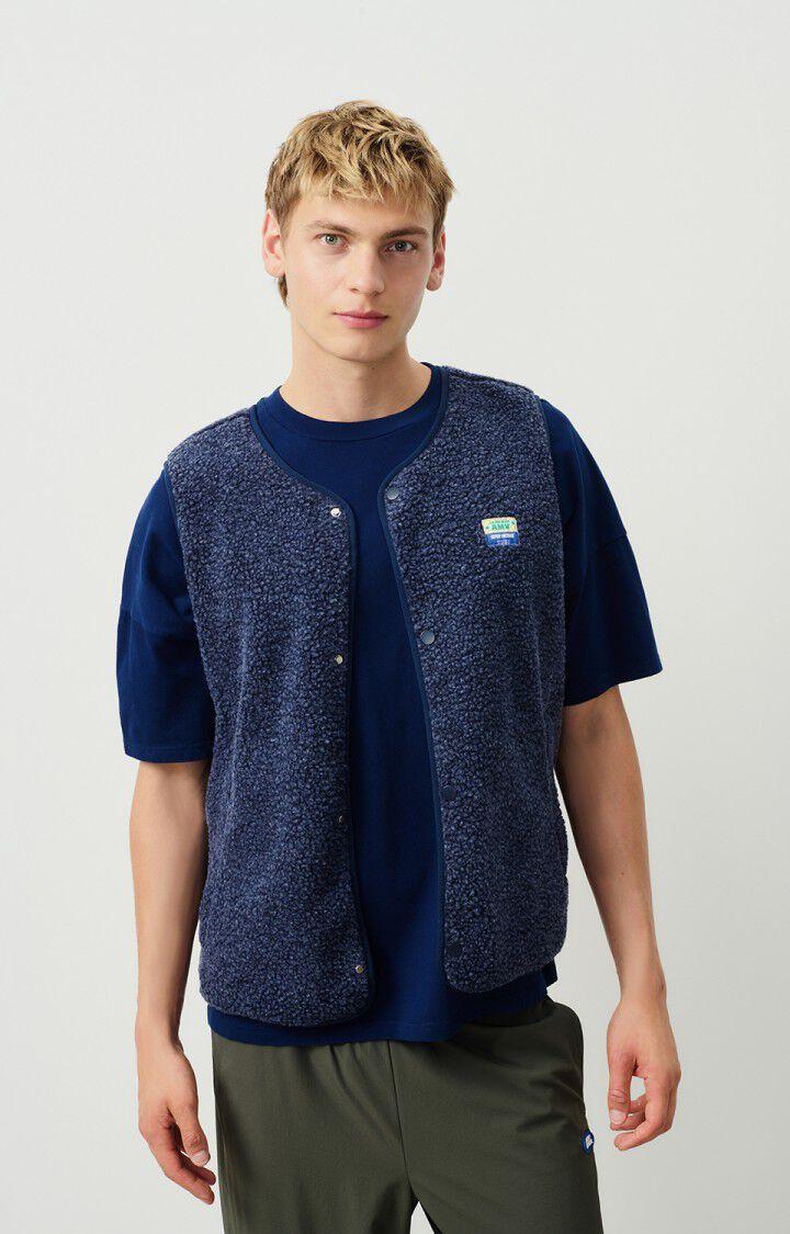 american vintage Veste homme Hoktown - ASTRE CHINE 0 Sans manches Bleu - E25