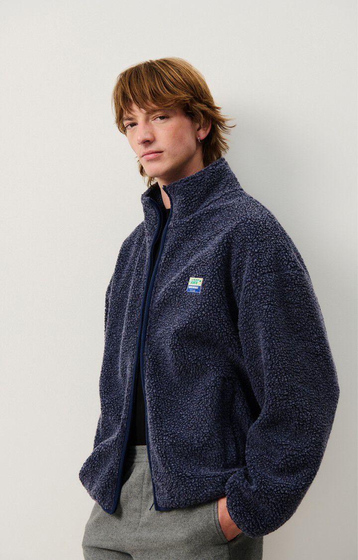 american vintage Veste homme Hoktown - ASTRE CHINE 57 Manches longues Bleu - E25