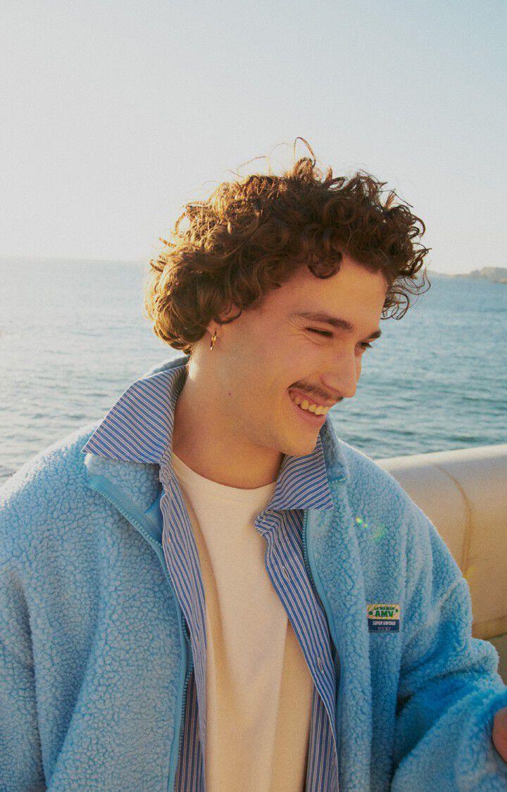 American Vintage Veste Homme Hoktown - CIEL 57 Manches Longues Bleu - E25