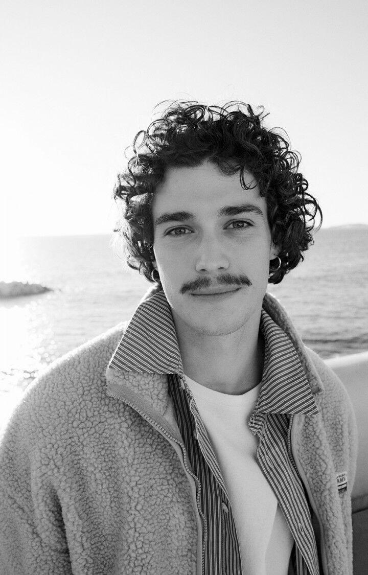 American Vintage Veste Homme Hoktown - CIEL 57 Manches Longues Bleu - E25