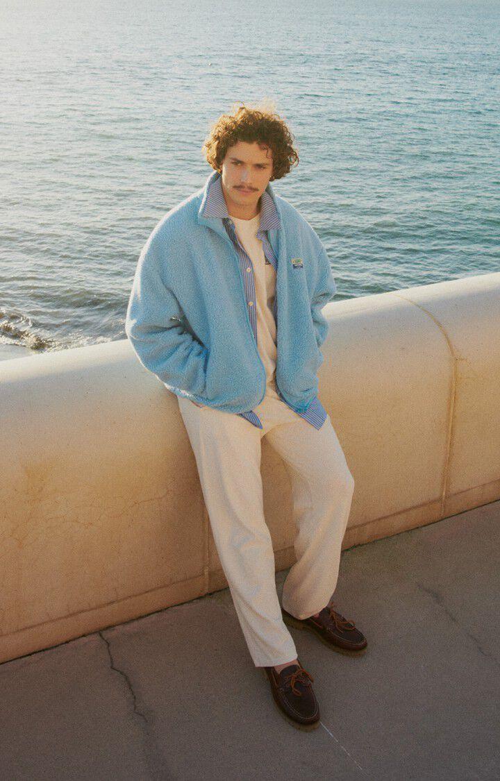 american vintage Veste homme Hoktown - CIEL 57 Manches longues Bleu - E25