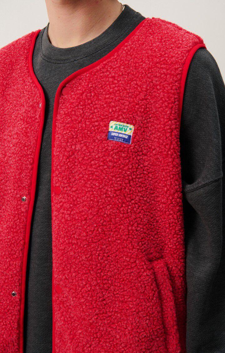 American Vintage Veste Homme Hoktown - COQUELICOT CHINE 0 Sans Manches Rouge - H24