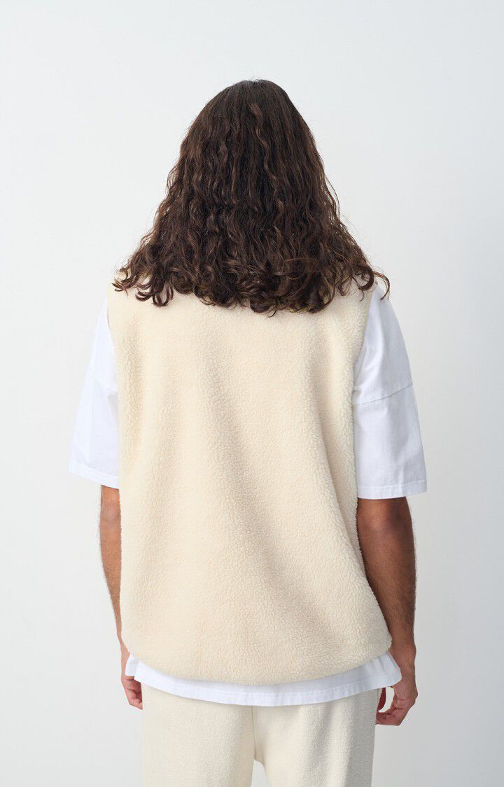 American Vintage Veste Homme Hoktown - ECRU 0 Sans Manches Beige - E25