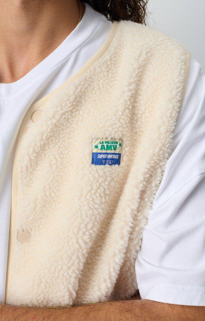 American Vintage Veste Homme Hoktown - ECRU 0 Sans Manches Beige - E25