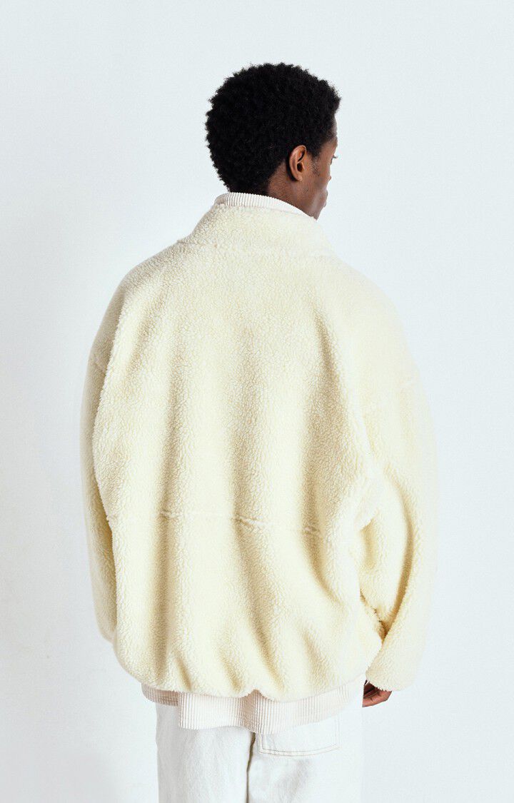 American Vintage Veste Homme Hoktown - ECRU 57 Manches Longues Beige - E25