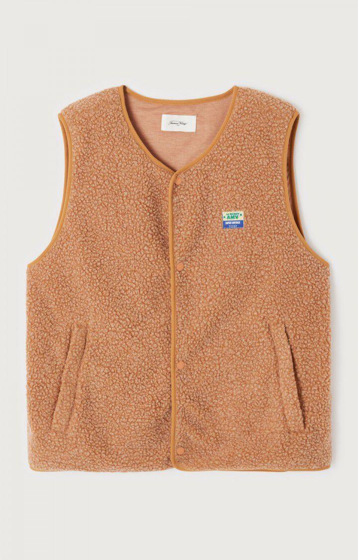 American Vintage Veste Homme Hoktown - NOISETIER CHINE 0 Sans Manches Marron - E25