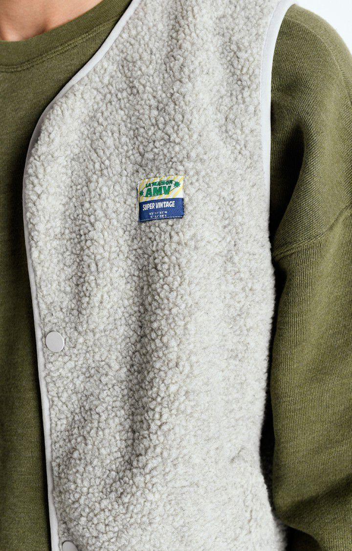 American Vintage Veste Homme Hoktown - POLAIRE CHINE 0 Sans Manches Gris - E25