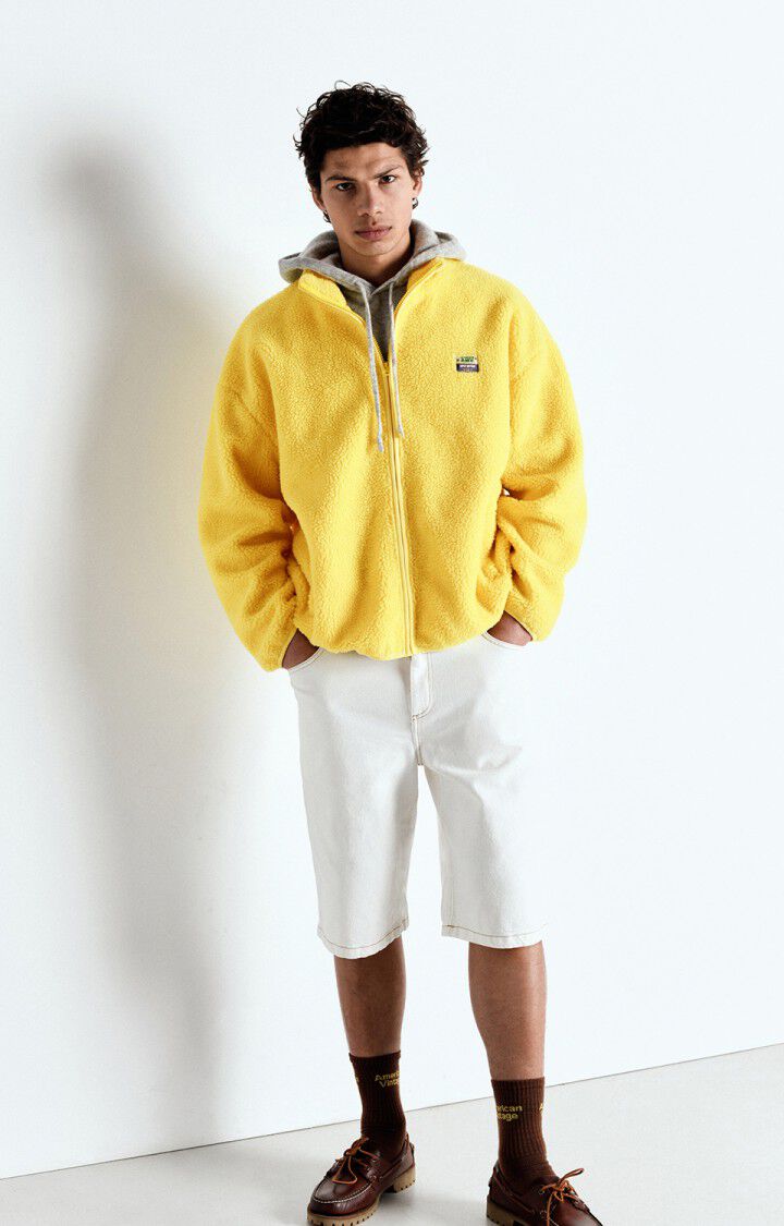 American Vintage Veste Homme Hoktown - SOLEIL 57 Manches Longues Jaune - E25