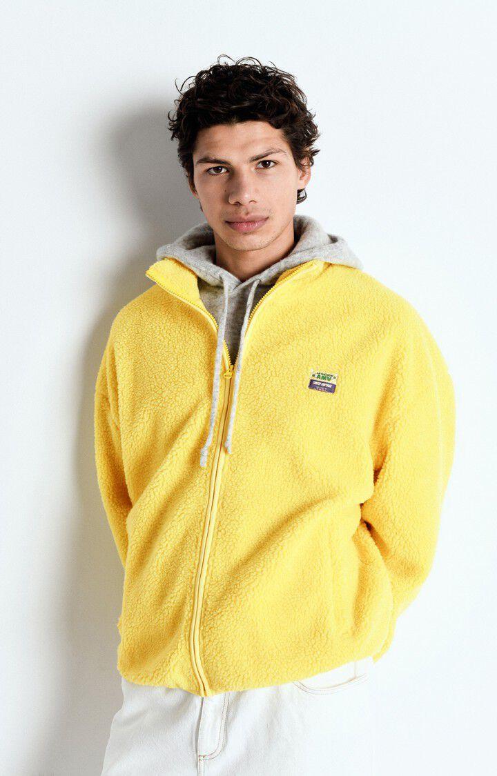 american vintage Veste homme Hoktown - SOLEIL 57 Manches longues Jaune - E25