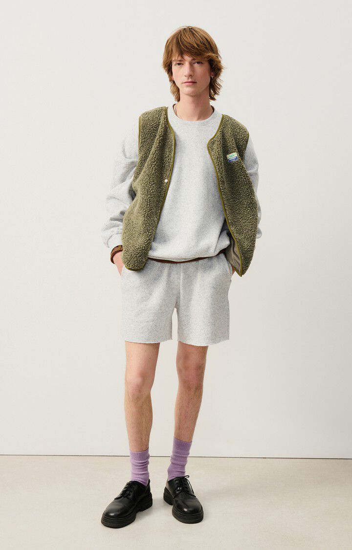 American Vintage Veste Homme Hoktown - VARAN CHINE 0 Sans Manches Vert - E25