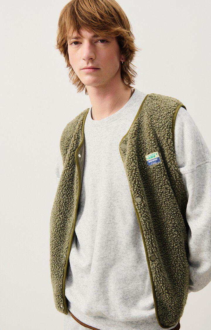 american vintage Veste homme Hoktown - VARAN CHINE 0 Sans manches Vert - E25