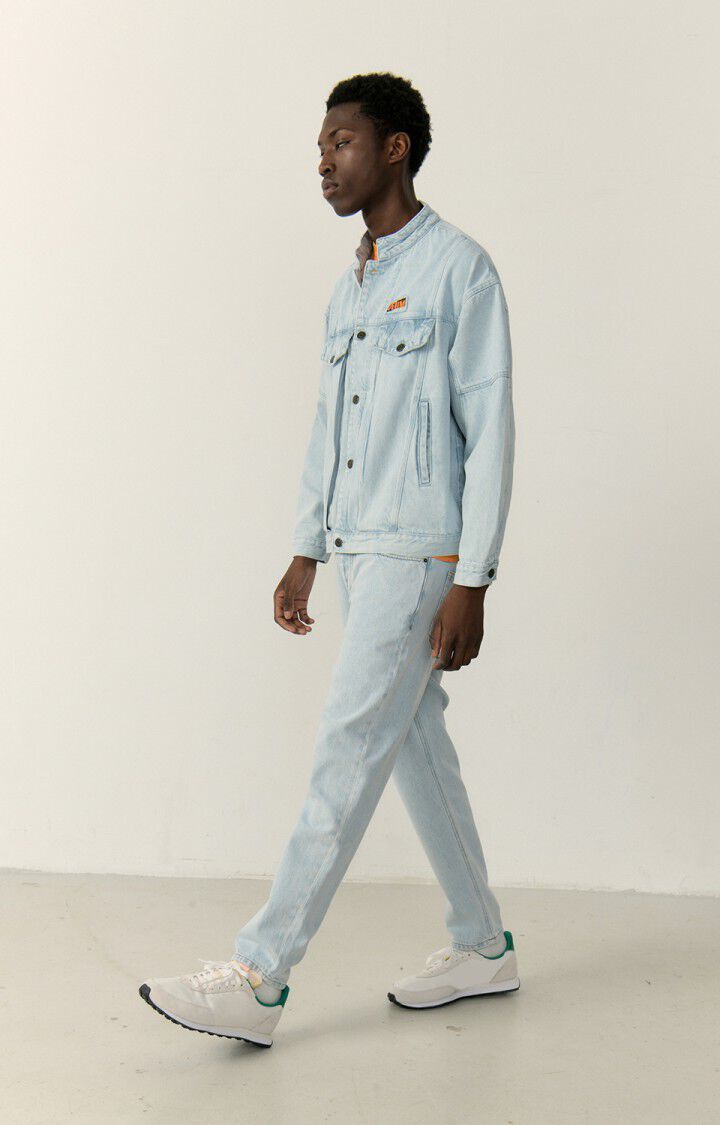 American Vintage Veste Homme Joybird - BLEACHED 62 Manches Longues Bleu - E23
