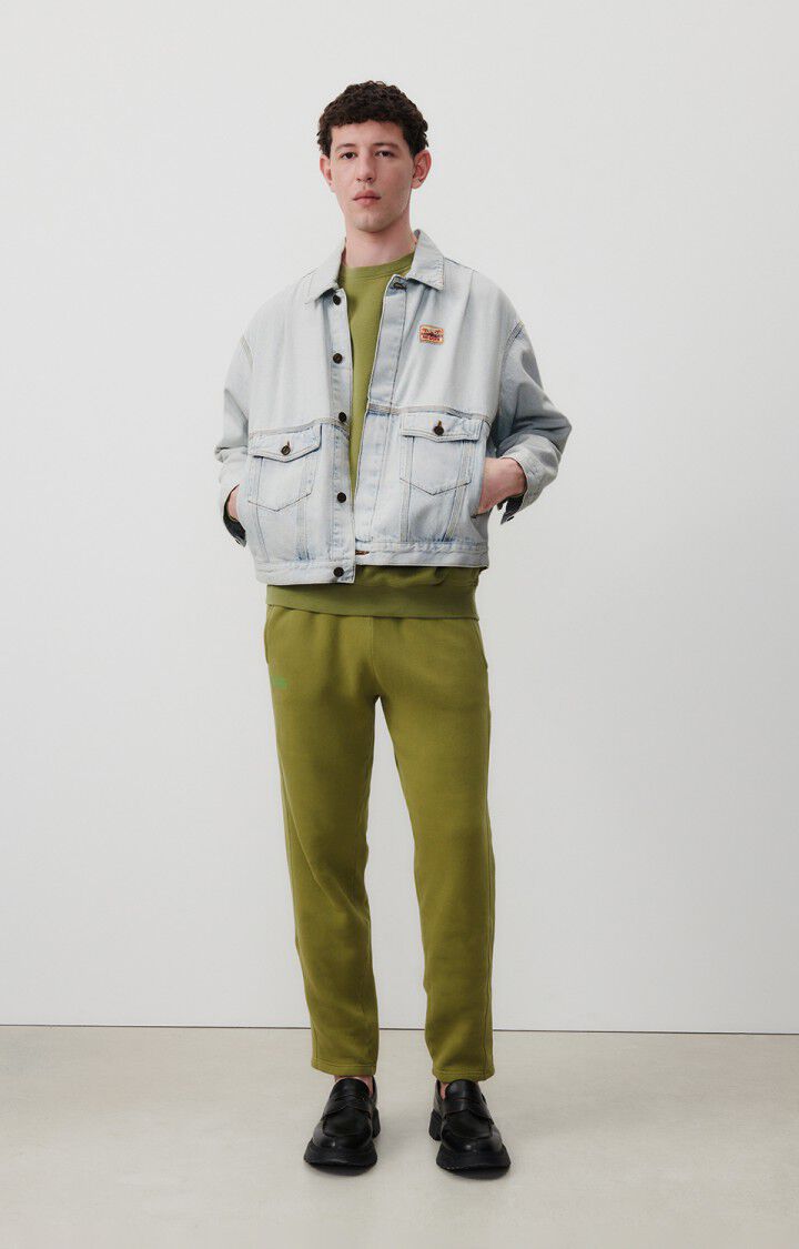 American Vintage Veste Homme Joybird - WINTER BLEACHED 57 Manches Longues Bleu - E25