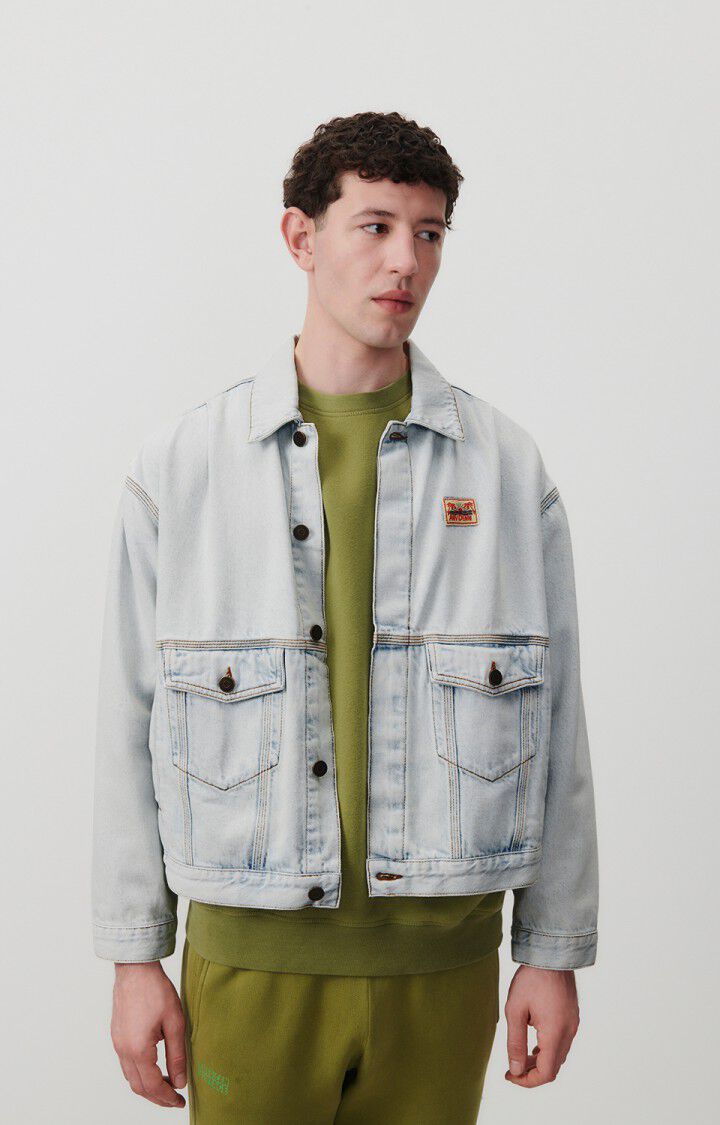 american vintage Veste homme Joybird - WINTER BLEACHED 57 Manches longues Bleu - E25