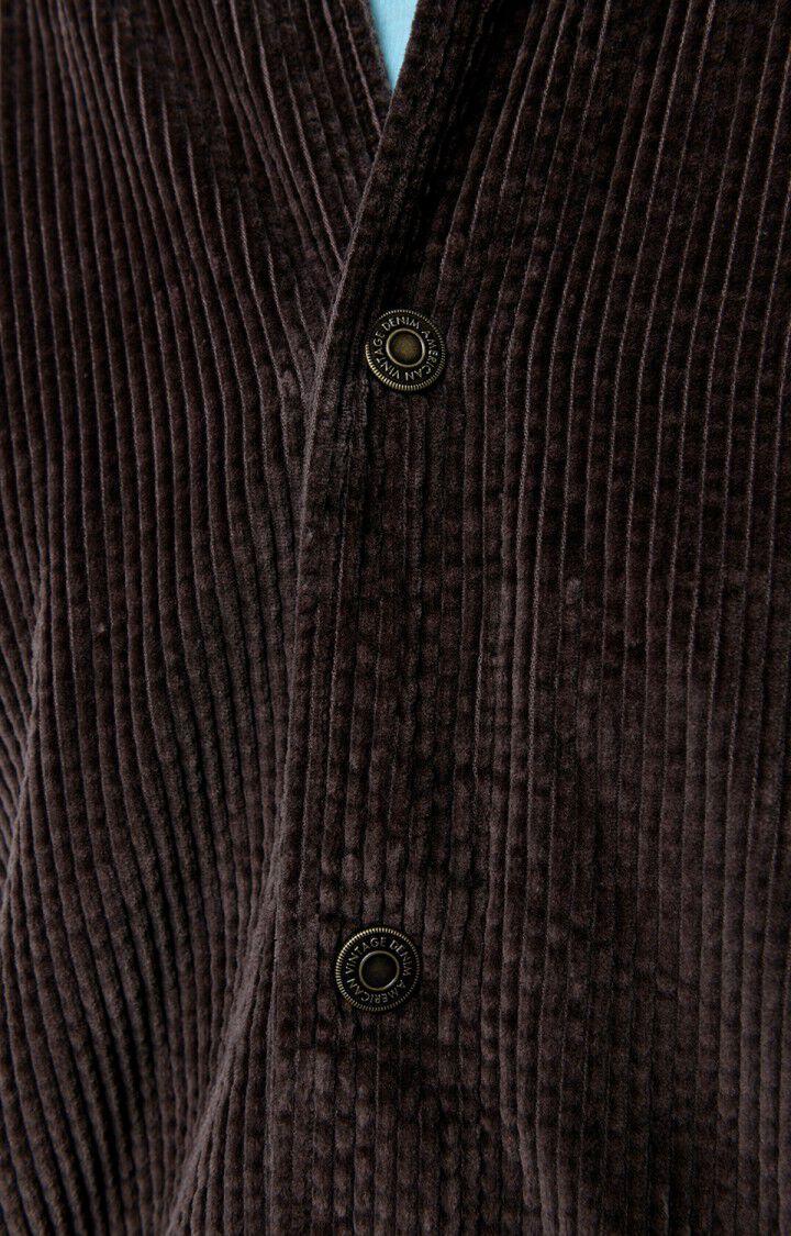 American Vintage Veste Homme Padow - CHOCOLAT 56 Manches Longues Marron - H22