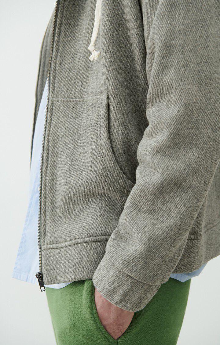 American Vintage Veste Homme Pylow - GRIS CHINE Manches Longues Gris - E22