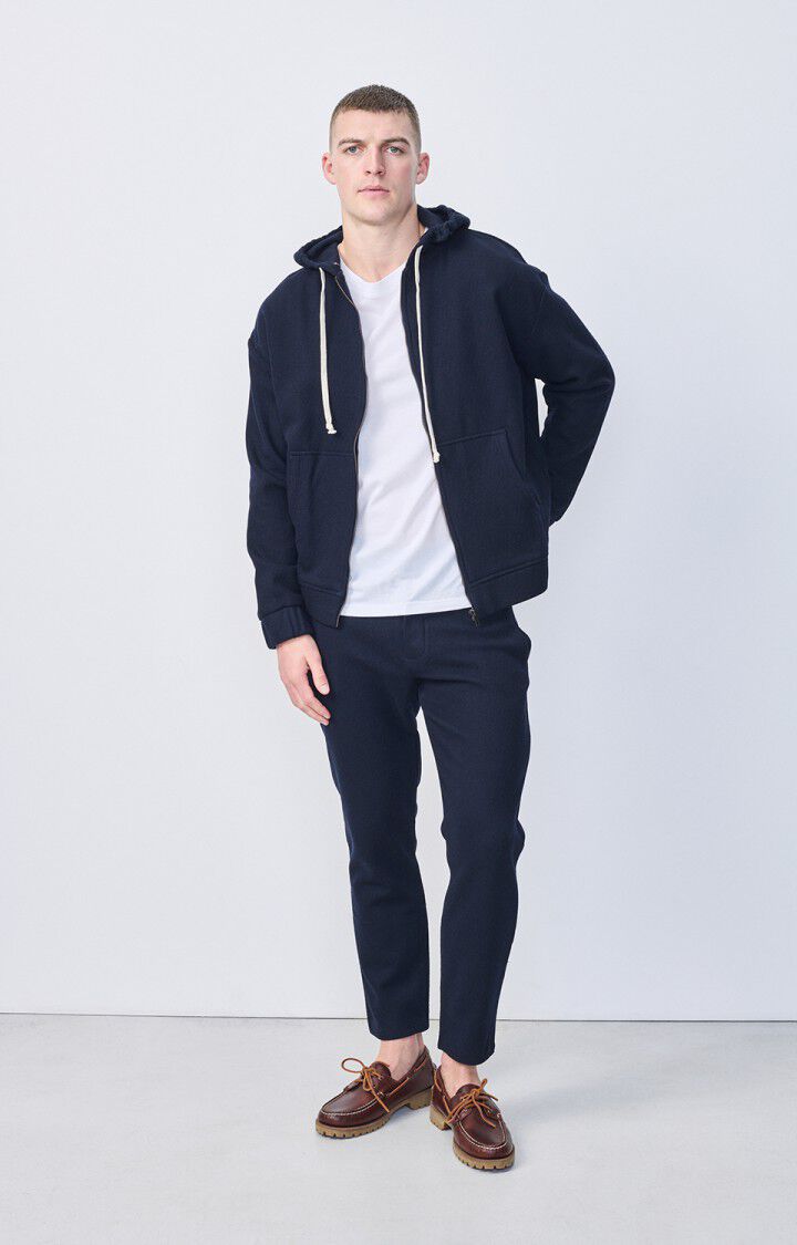 American Vintage Veste Homme Pylow - NAVY Manches Longues Bleu - E22