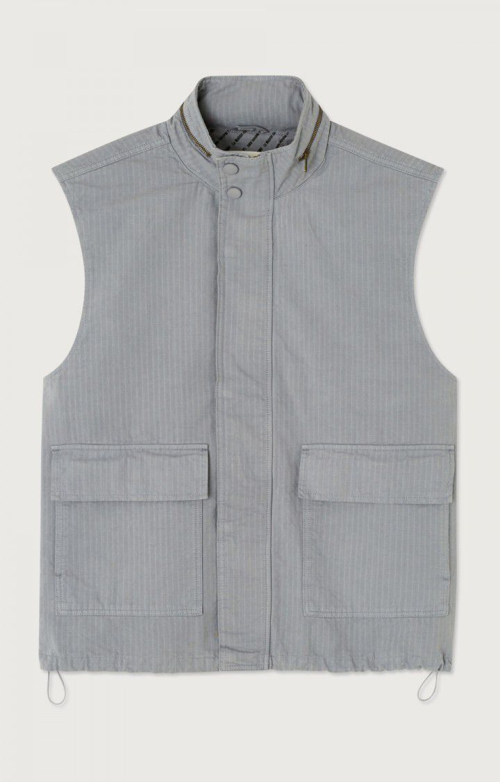 American Vintage Veste Homme Rygybay - GRISAILLE VINTAGE 0 Sans Manches Gris - E25