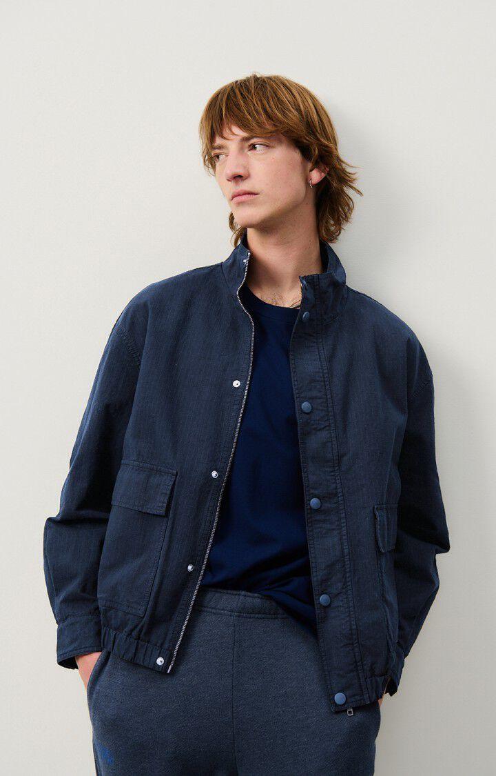 american vintage Veste homme Rygybay - MARINE 61 Manches longues Bleu - H24