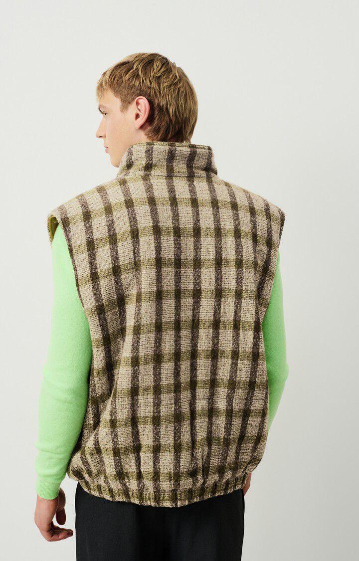 American Vintage Veste Homme Tursburg - TARTAN LEZARD 0 Sans Manches Marron - H24