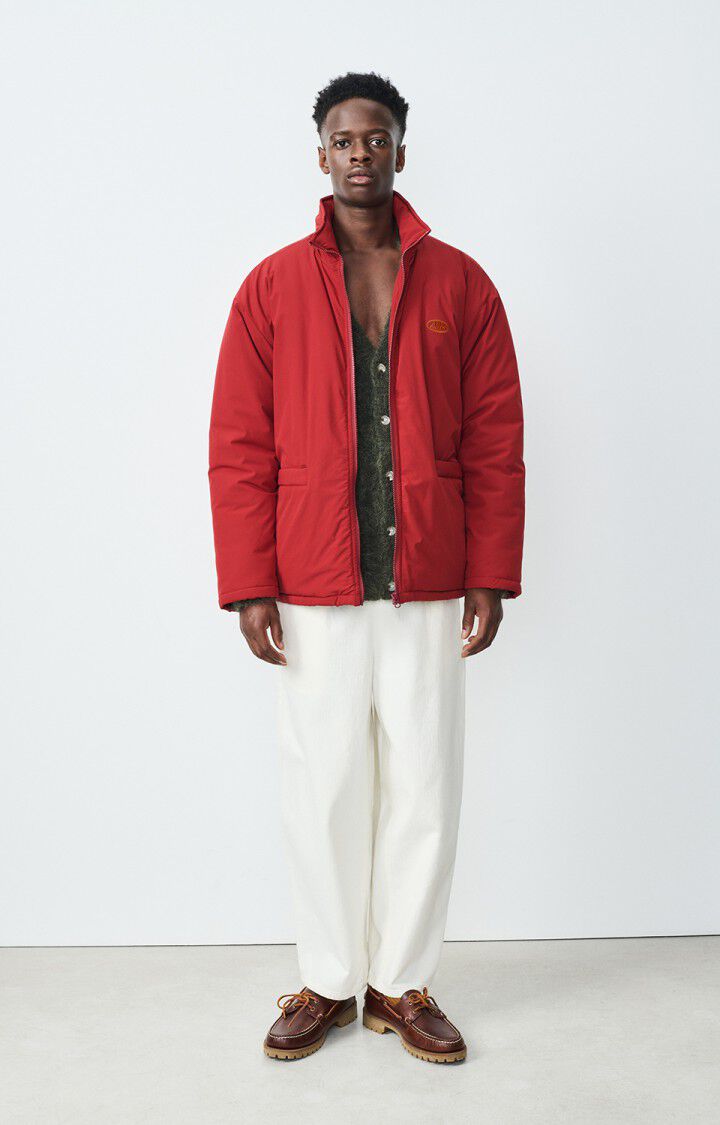 American Vintage Veste Homme Zaxoo - CERISE 62 Manches Longues Rouge - H24