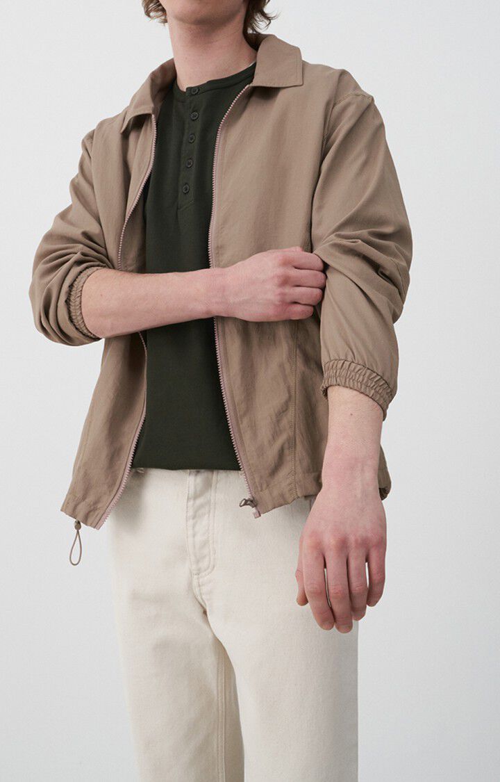 American Vintage Veste Homme Zitoun - LATTE Manches Longues Marron - E22