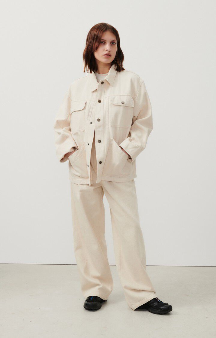 American Vintage Veste Mixte Datcity - ECRU 57 Manches Longues Beige - E24