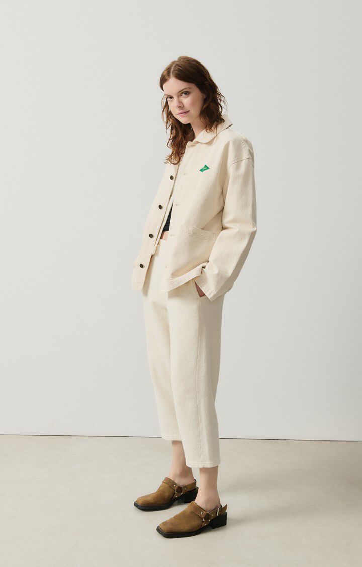 American Vintage Veste Mixte Datcity - ECRU 58 Manches Longues Beige - E25