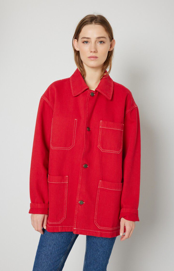 american vintage Veste mixte Tineborow - COUP DE FOUDRE Manches longues Rouge - H21