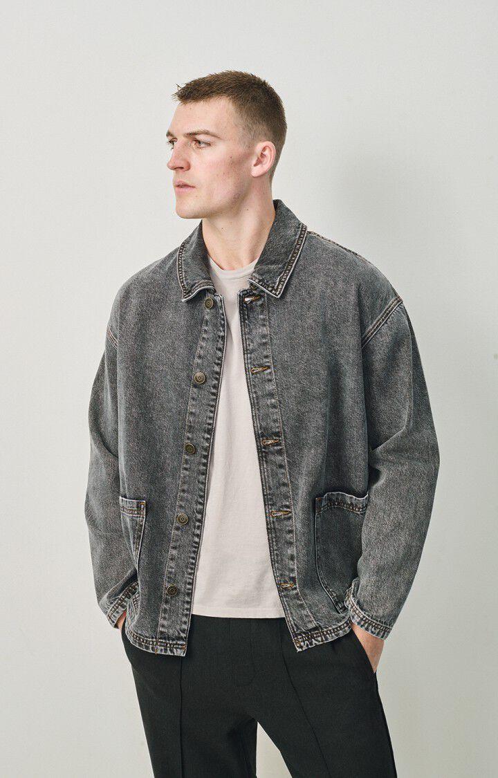 american vintage Veste mixte Yopday - SALT AND PEPPER 58 Manches longues Gris - E25