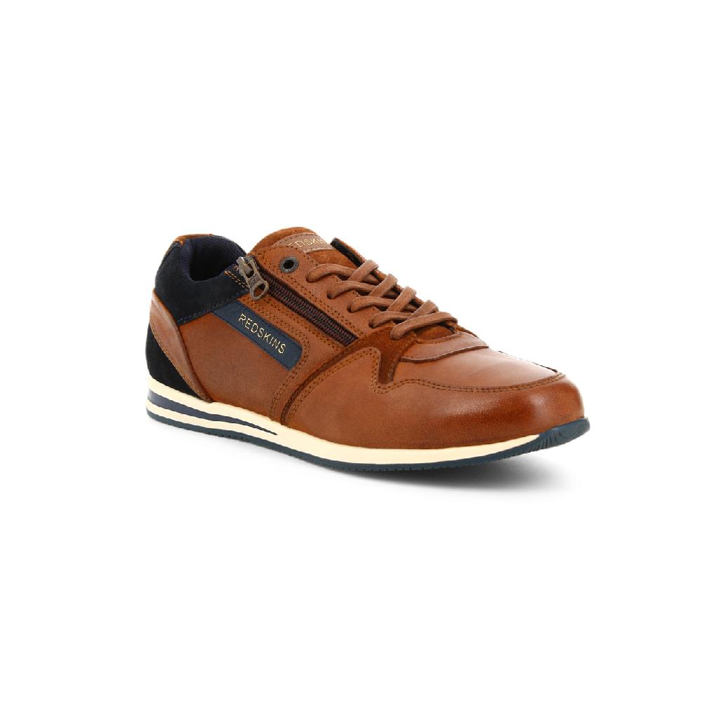 andré BASKETS LUCIDE 3 COGNAC