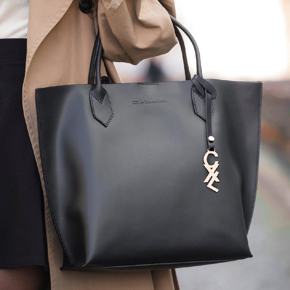 André SAC À MAIN GEORGE V NOIR