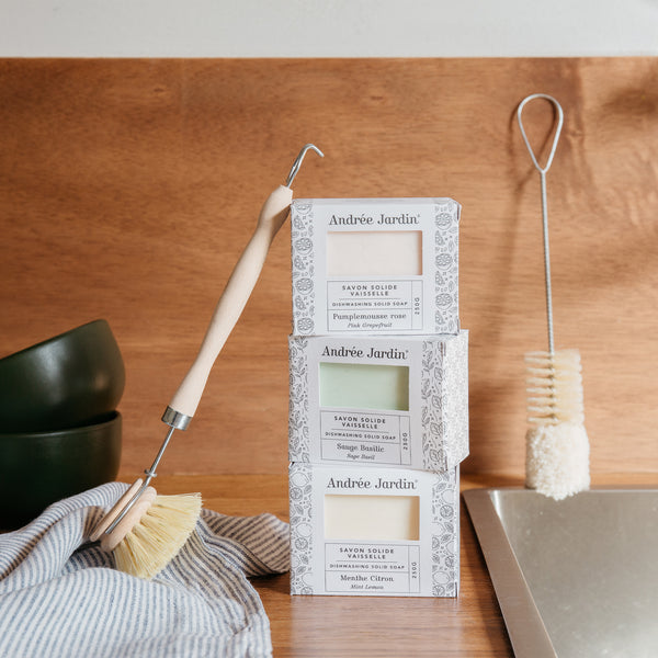 Andrée Jardin Brosse à Vaisselle En Bois Avec Tête Remplaçable - Andrée Jardin