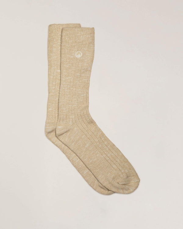 Angarde Chaussettes Chinées Homme Beige Clair