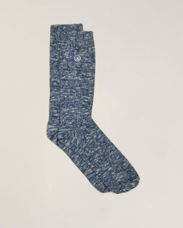 Angarde Chaussettes Chinées Homme Bleu