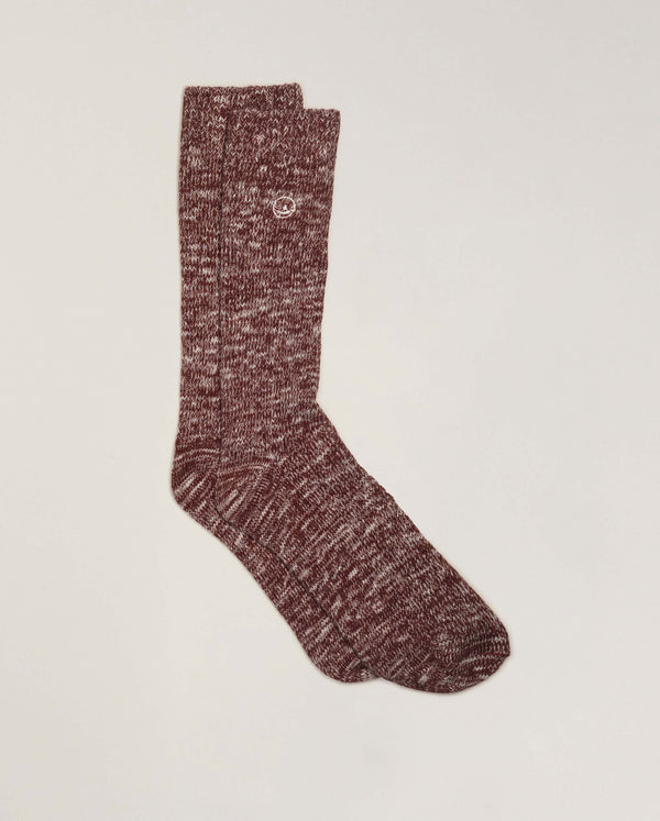 Angarde Chaussettes Chinées Homme Bordeaux