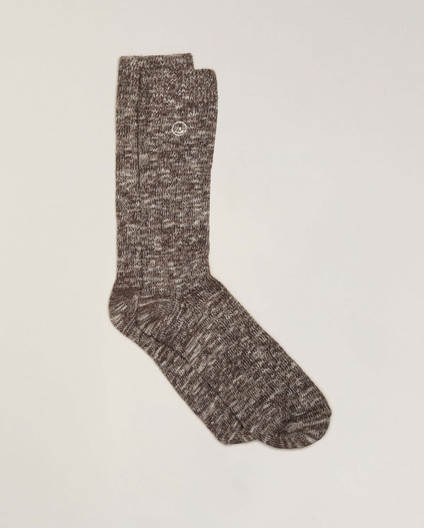 Angarde Chaussettes Chinées Homme Chocolat