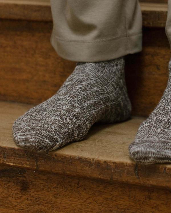 Angarde Chaussettes Chinées Homme Chocolat